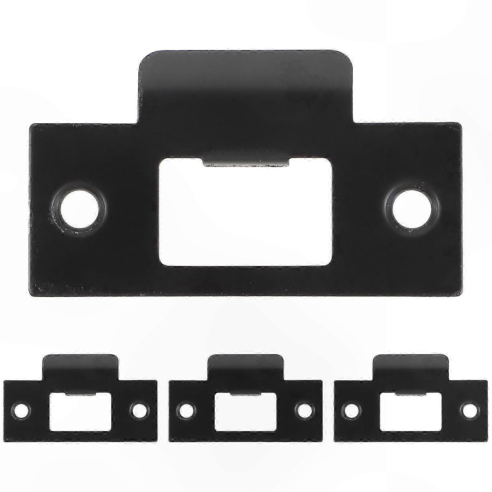 4-Pack Door Reinforcement Plates for Deadbolt and Latch Security