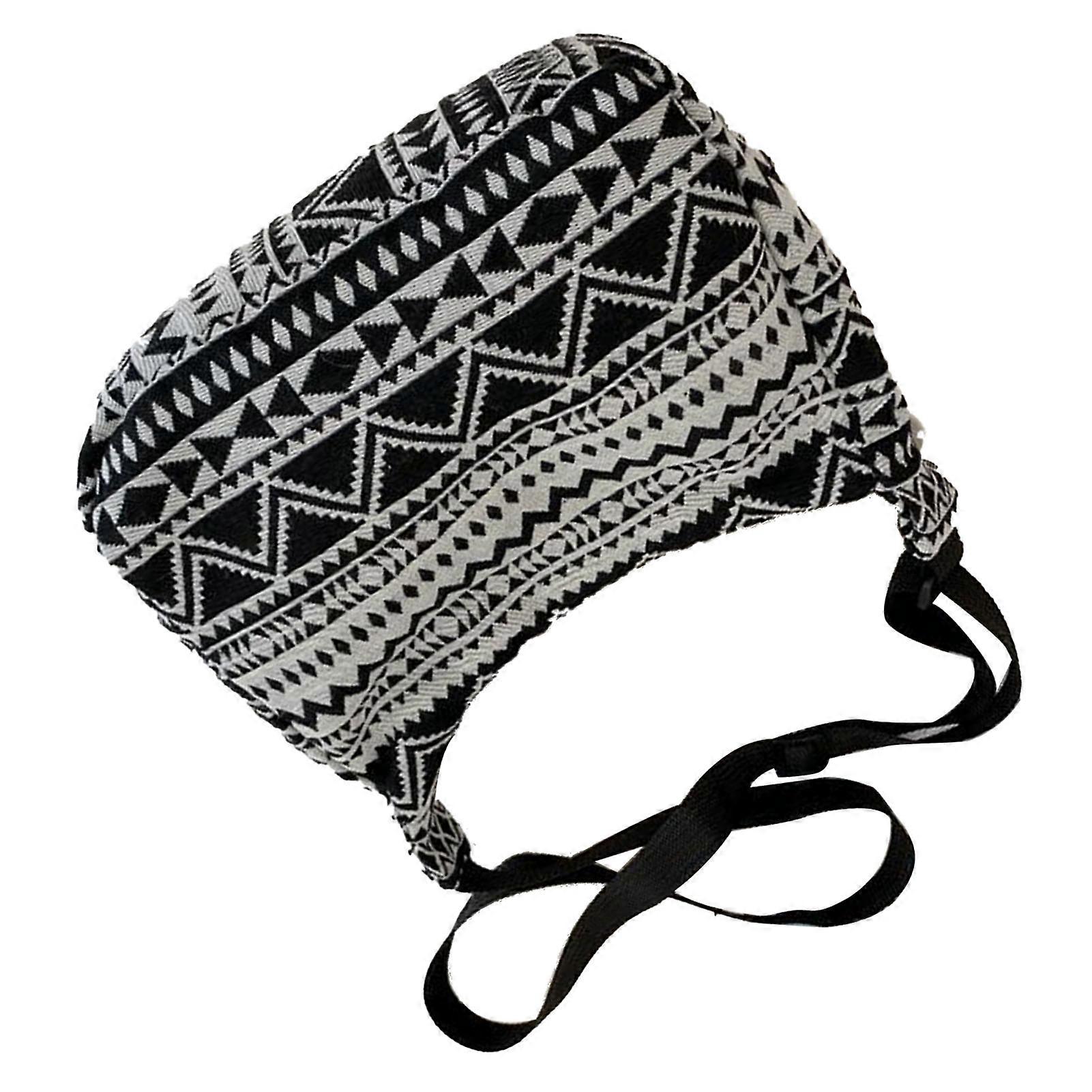 Large Capacity Black Polyester Shoulder Messenger Bag 27x23x9cm