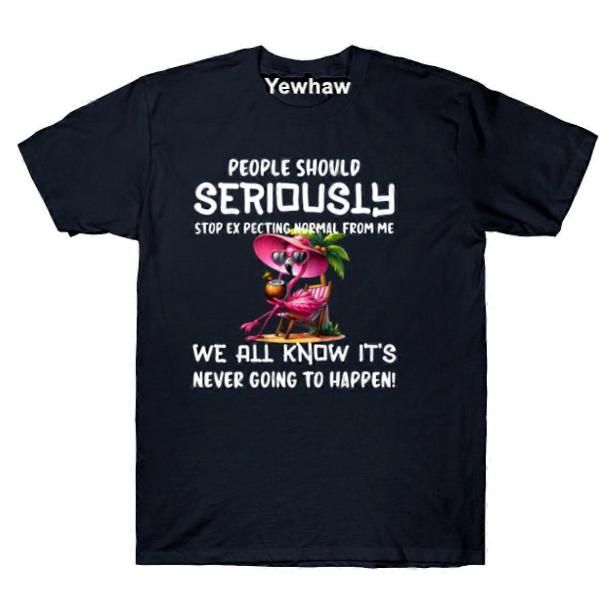 Flamingo Summer - People Should Seriously T-shirt