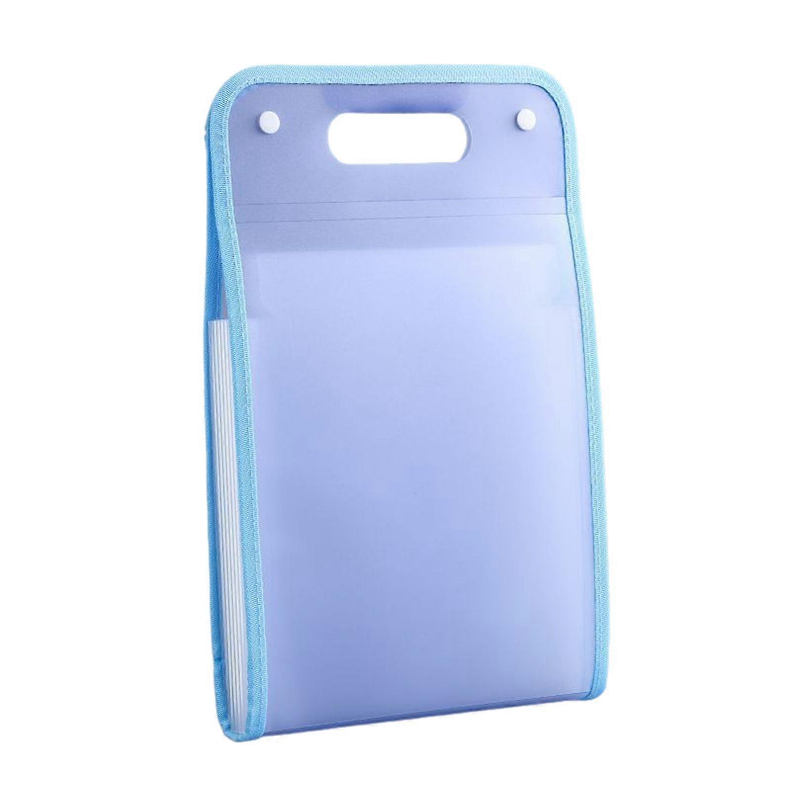 Jikaixiang File Folder with Handle Large Capacity Portable Document Holder Waterproof Expanding Accordion File Organizer Office Supplies