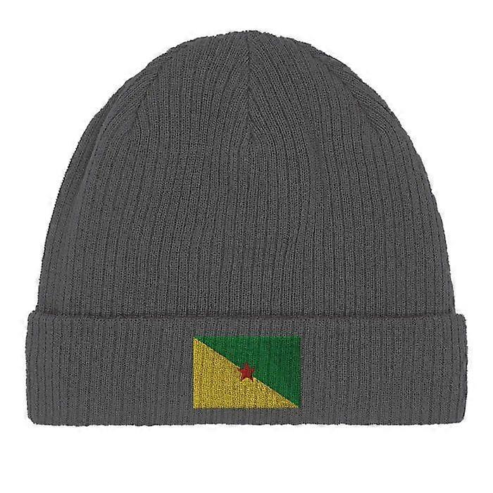 Guyana Flag Beanie in Gray