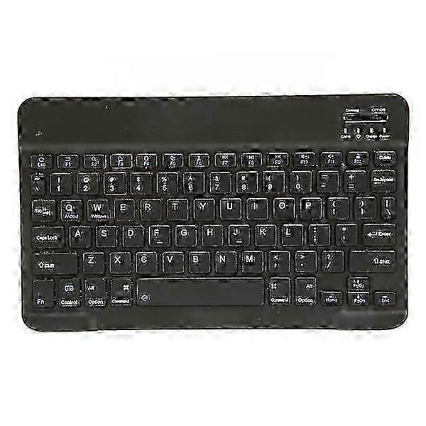 10-inch wireless keyboard, silent design, multimedia function keys, portable Bluetooth keyboard for iOS tablet PC phone, black Cs fast