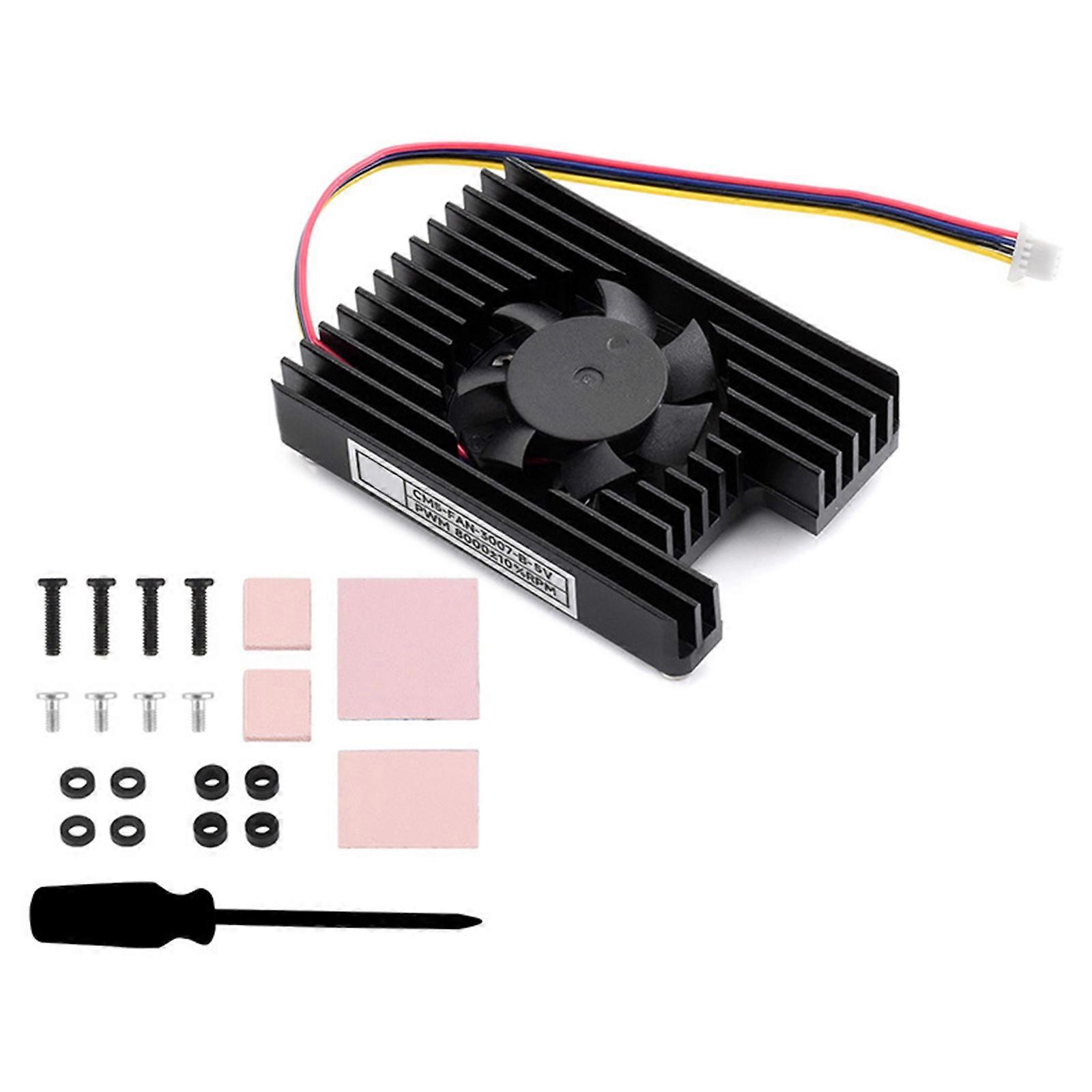 Low Noise Cooling Fan Heatsink Temperature Control Radiators Heat Dissipation Fan For CM5 Development Board Accessories Multicolor