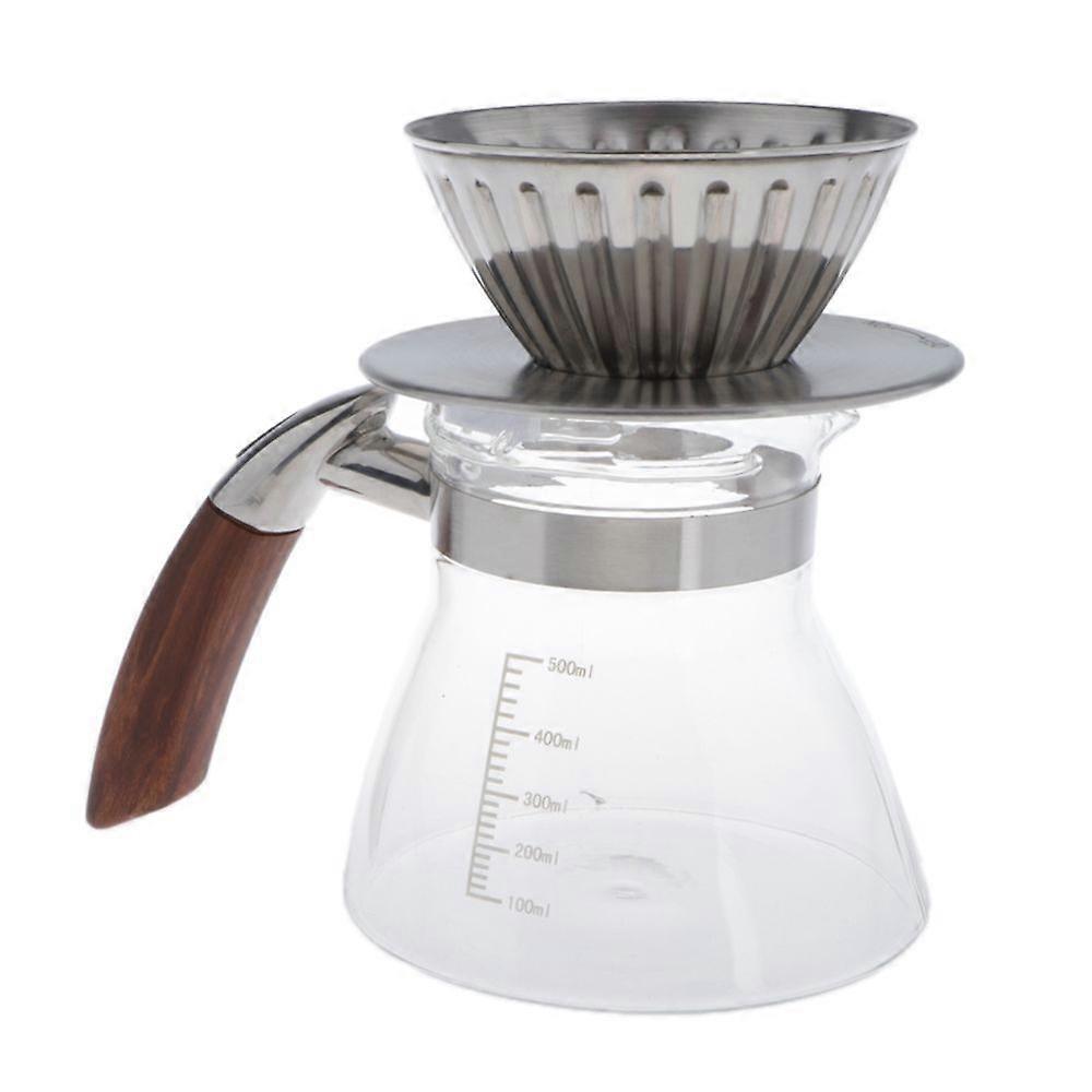 Pour over the coffee maker