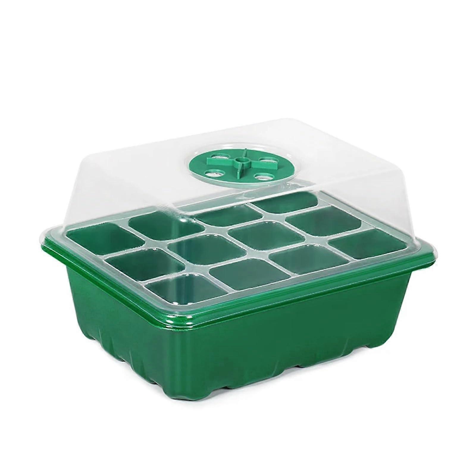 Seed Trays 6/12 Holes Seed Starter Tray With Humidity Dome Mini Greenhouse For Succulent Propagation Color A6