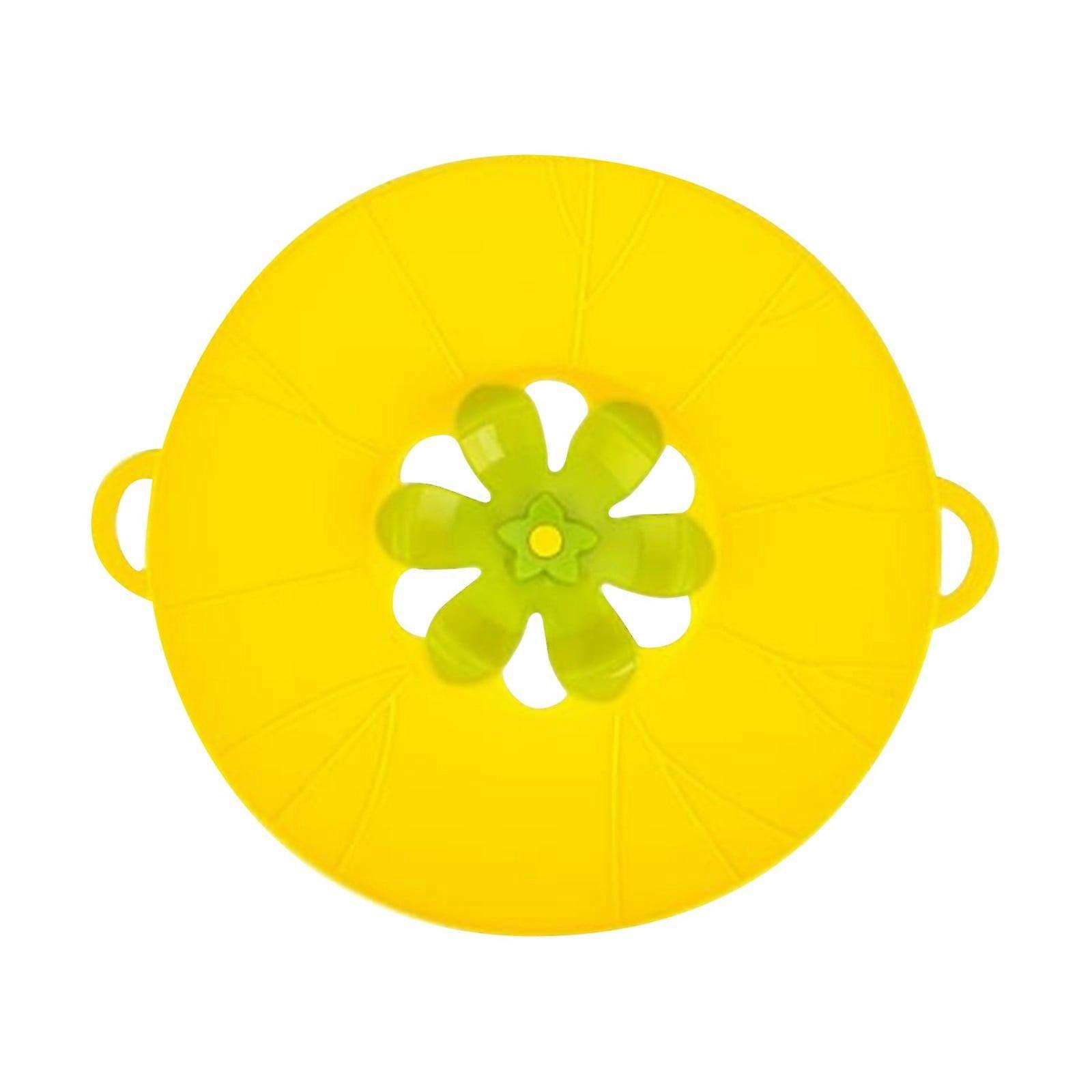 HKUKY Silicone Spill Stopper Lid - Compatible with Pans Pots, Overflow Preventer, Multi-Function Kitchen Safeguard Tool