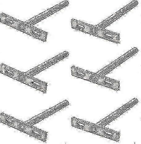 6pcs Concealed Shelf Support Floating Shelf Ckets T Ckets Fixings Hardware For Any Type Of Shelf And Wall Decoration(3) (3-d) f26