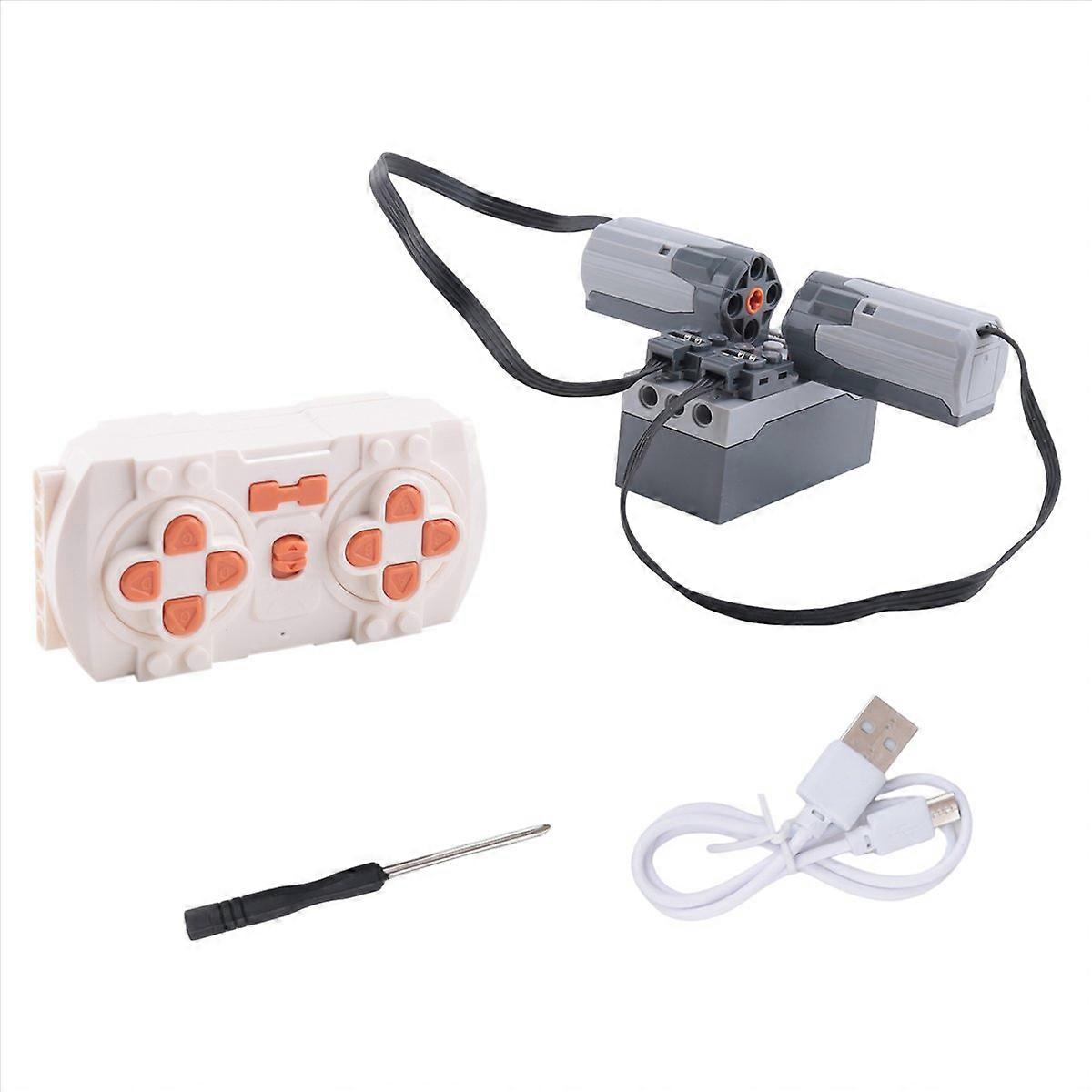 1Set Power Function Motor App Remote Control Programming 2 Meduim Moter Set DIY Building Block for C