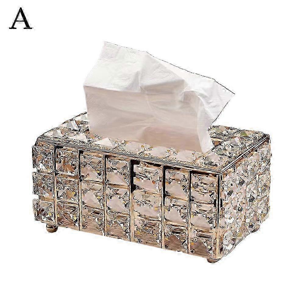 Tissue Box Holder Rectangular Crystal Tissue Box Cover Tissue Box Holder 2025