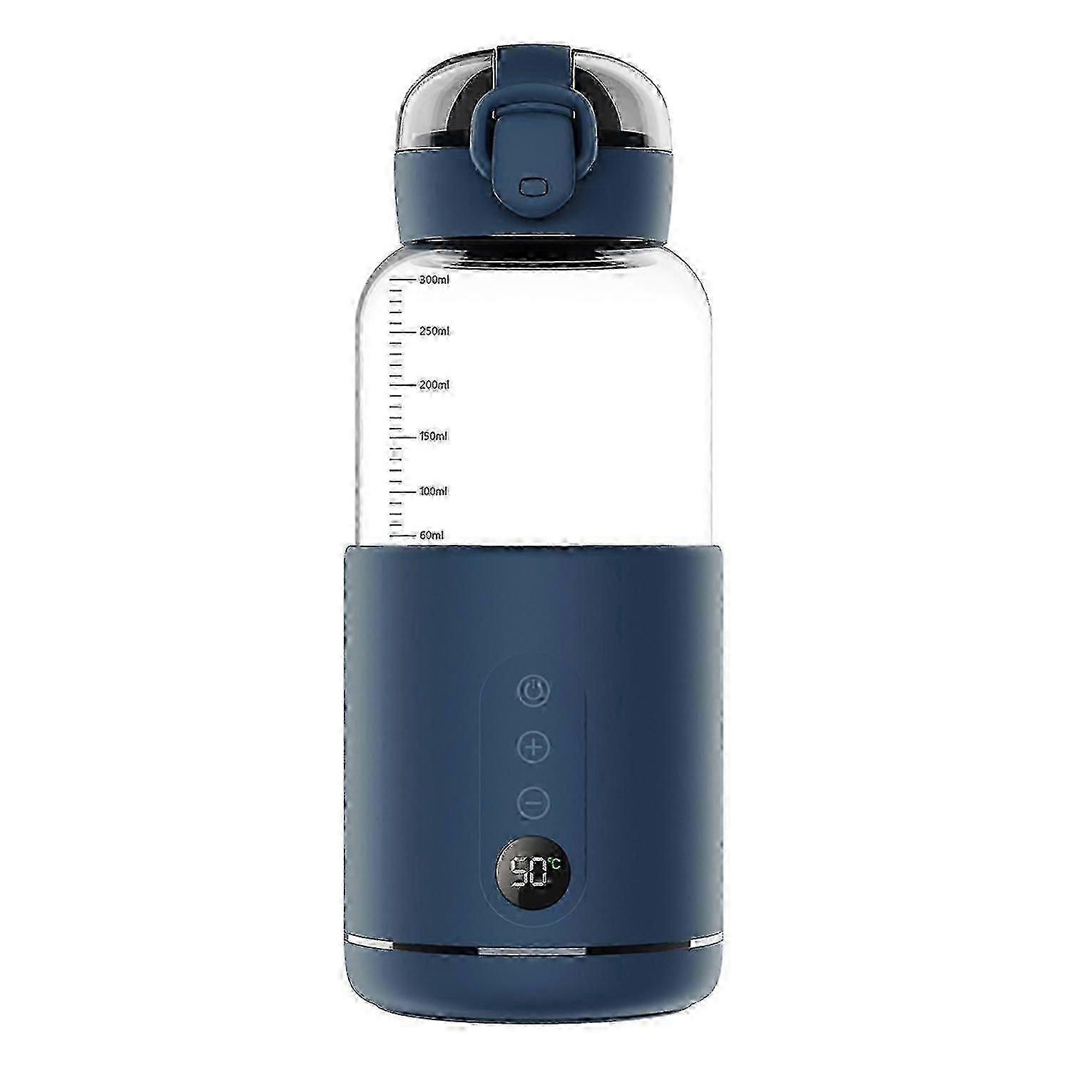 Portable Water Warmer for Baby Formula 300ml Capacity Precise Temperature Control Built-in Battery W