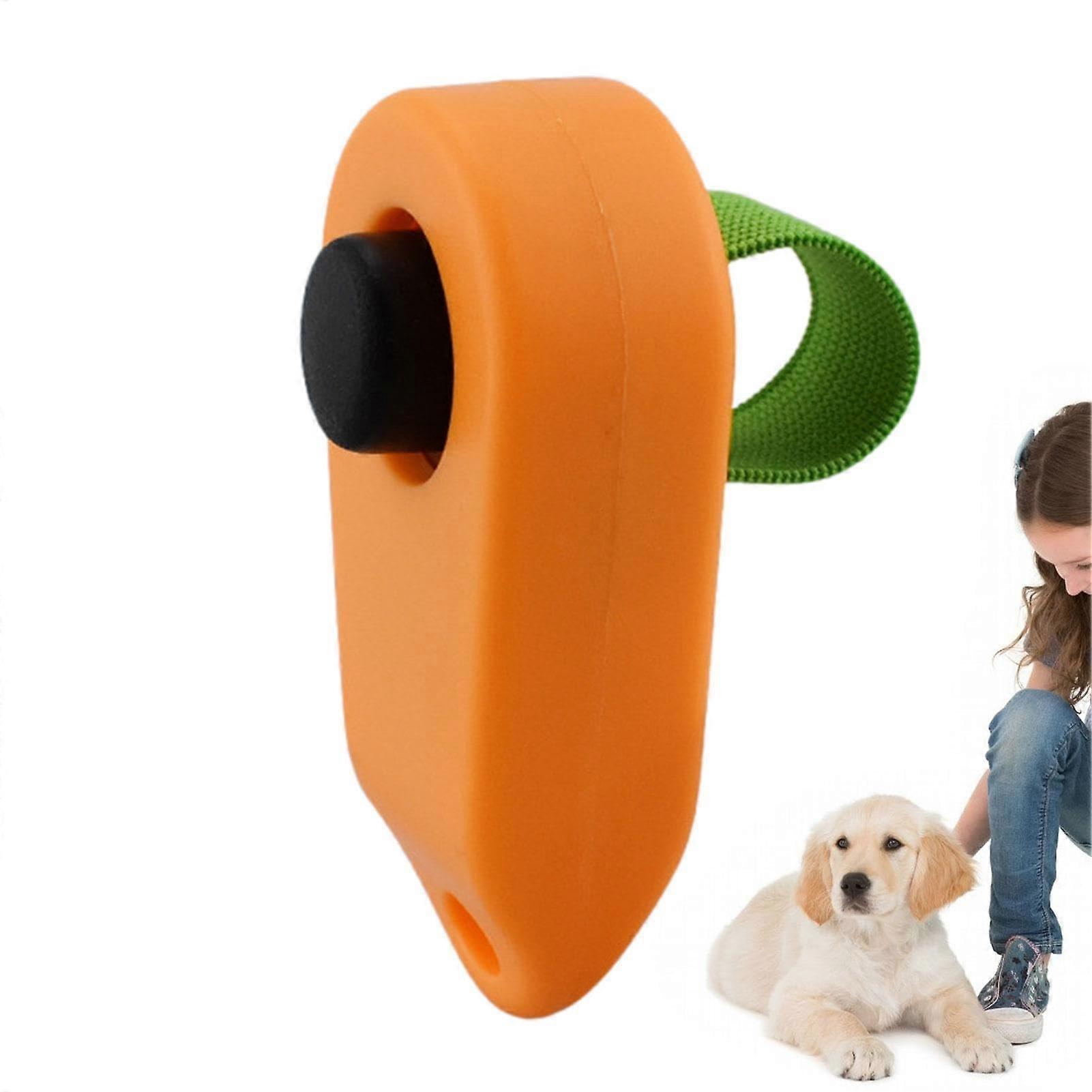 Training Clicker Dog Clicker Durable Lightweight Easy To Use Pet Training Clicker For Cats Dogs Birds Horses Orange