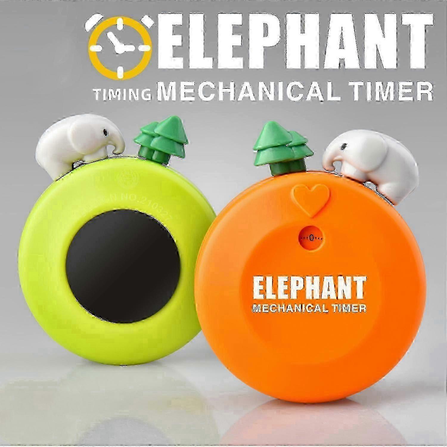 Cartoon Timer 60-Minute 360 Degree Rotating Accurate Elephant Shaped Household Kitchen Timer Daily-Yvan