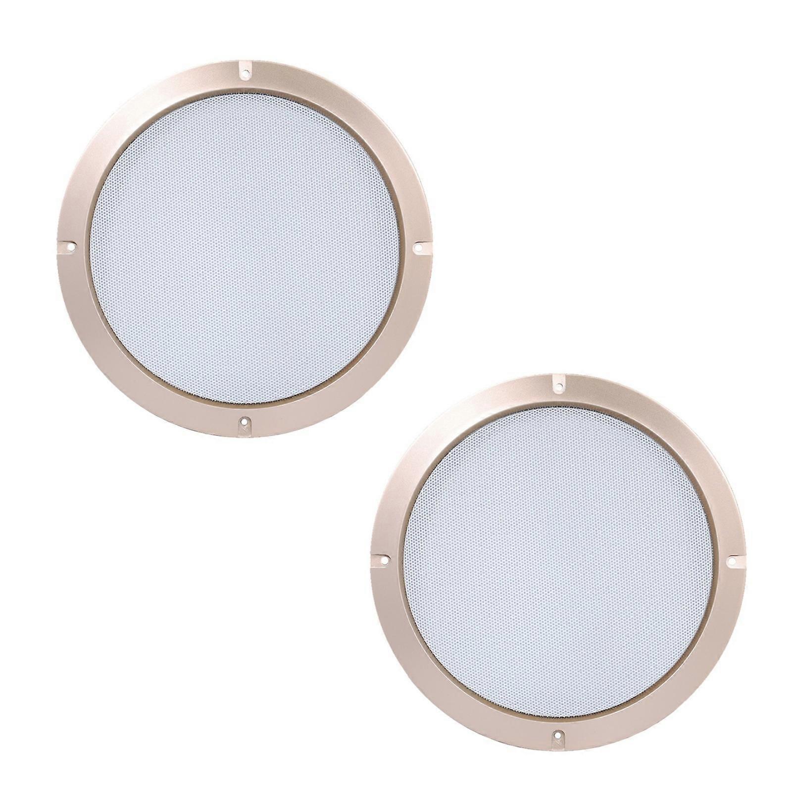 Pack of 2pcs Minimalist Design Speaker Grille Cover Simple Design For Easily Integration Into Any Sound System  8 inches