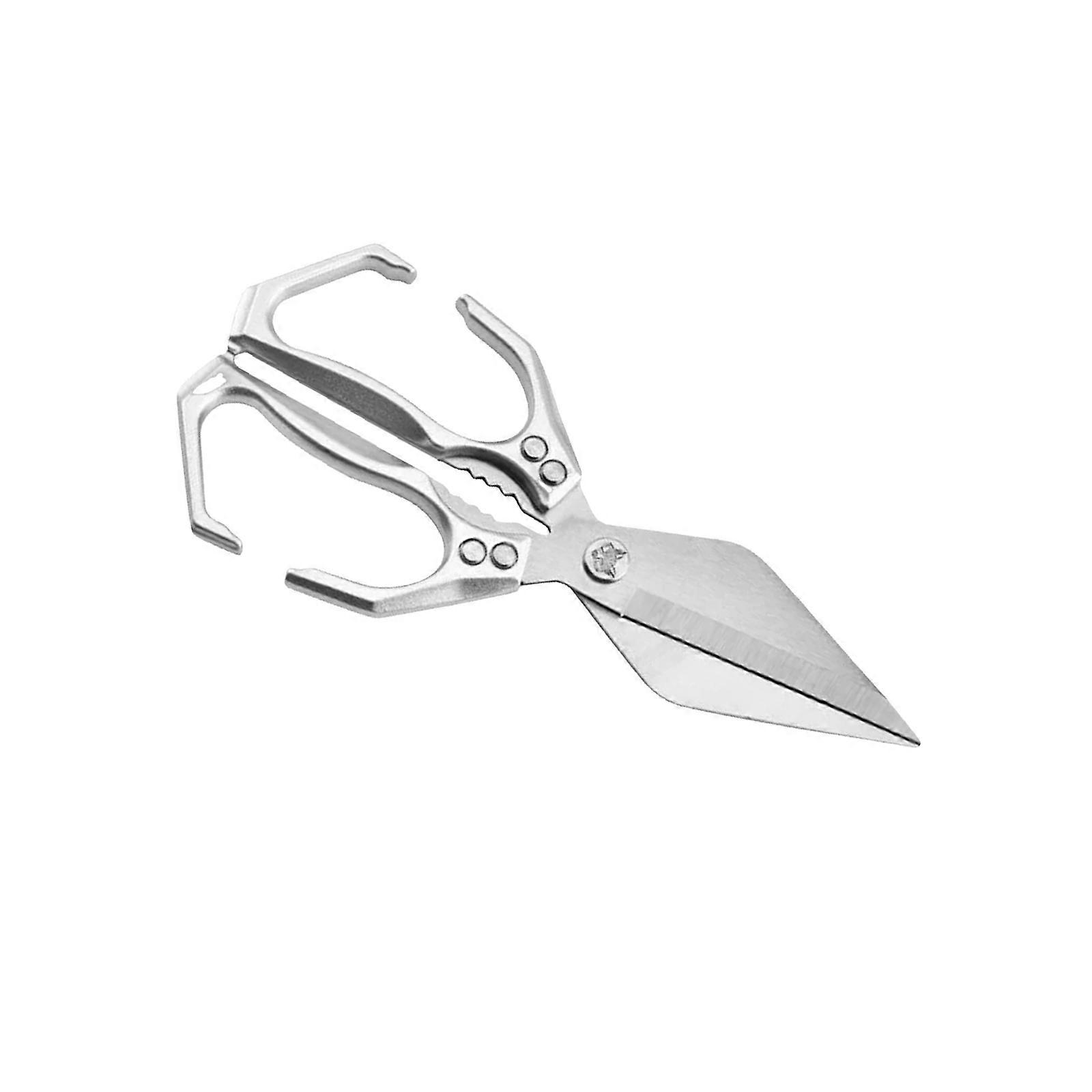 Multipurpose Scissors For Poultry Fish Butchery with Corrosions Resistant Blade And Comfort Ergonomic Handle Design  Silver