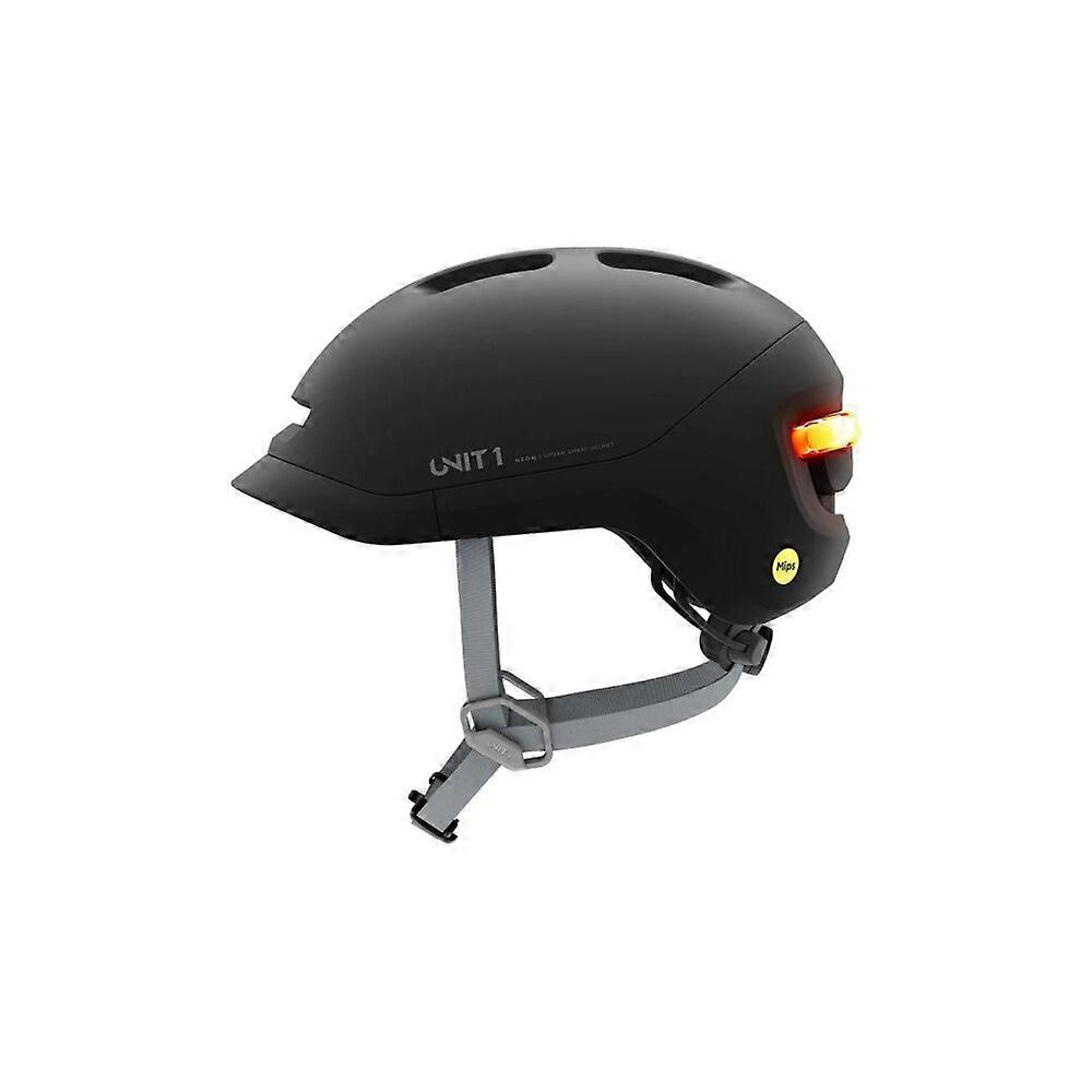 Unit 1 - NEON-MIPS-M-black-V1 - MIPS bicycle helmet with smart features - black - size M