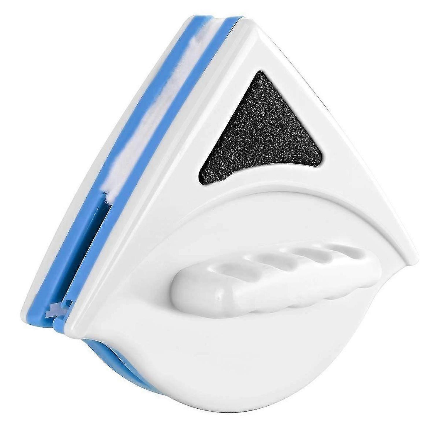 Magnetic Window Cleaner, Double-Sided Window Cleaning Tool with Anti-Fall Rope, Window Cleaning Brush for 3-8mm Single-Ply Glass Thicknessblue)