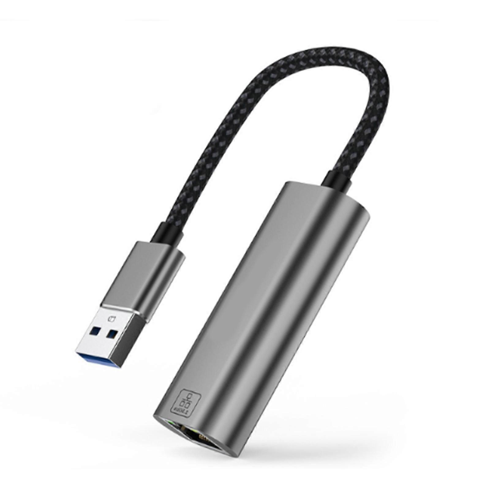 USB to Rj45 Gigabit Ethernet Adapter Support 2.5Gbps Fast Stable Networking Connection Multicolor