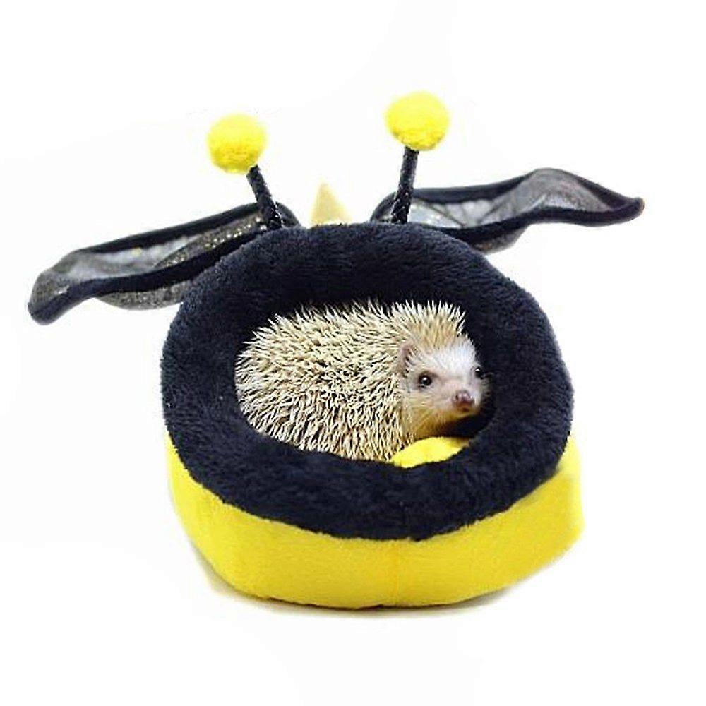 Hamster Bed, Plush Nest - for Pet, Hamster, Hedgehog, Guinea Pig, Kitten - Soft - with Removable Padding(S)