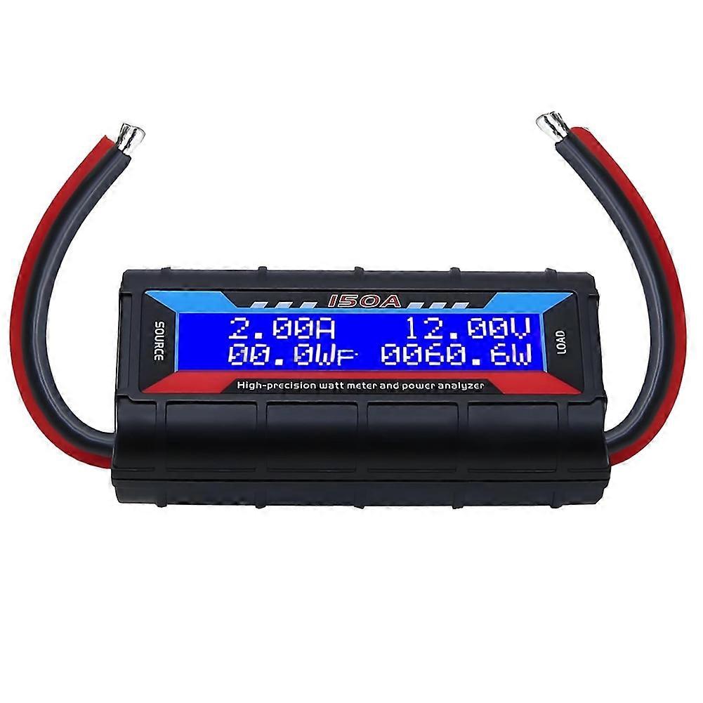 150A Watt Meter Power - Power Monitor Power Consumption Meter Battery Analyzer Tester for RC Solar Wind Power Ebike