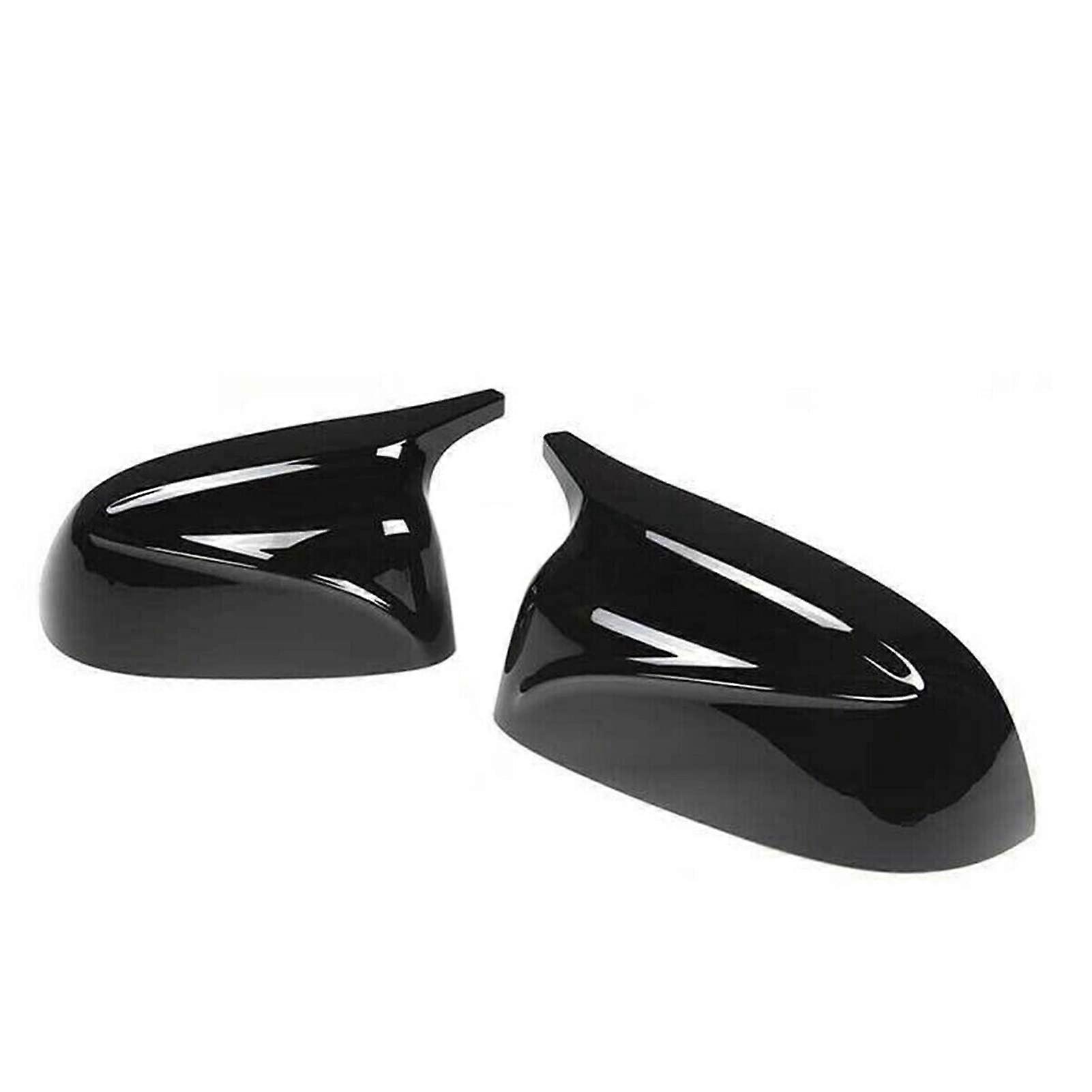 Car Side Door Rearview Mirror Cover Cap Black Compatible with X5 X6 X7 G01 G02 G05 G06 G07