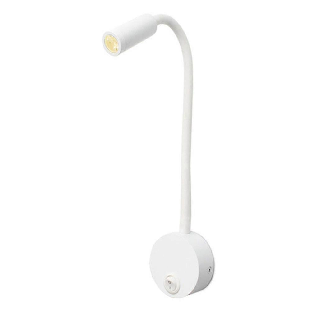 m LED 3W Warm White 3000K Gooseneck Wall Lamp AC85-265V Wiring Type Bedside Lamp with Rotating Adjusta