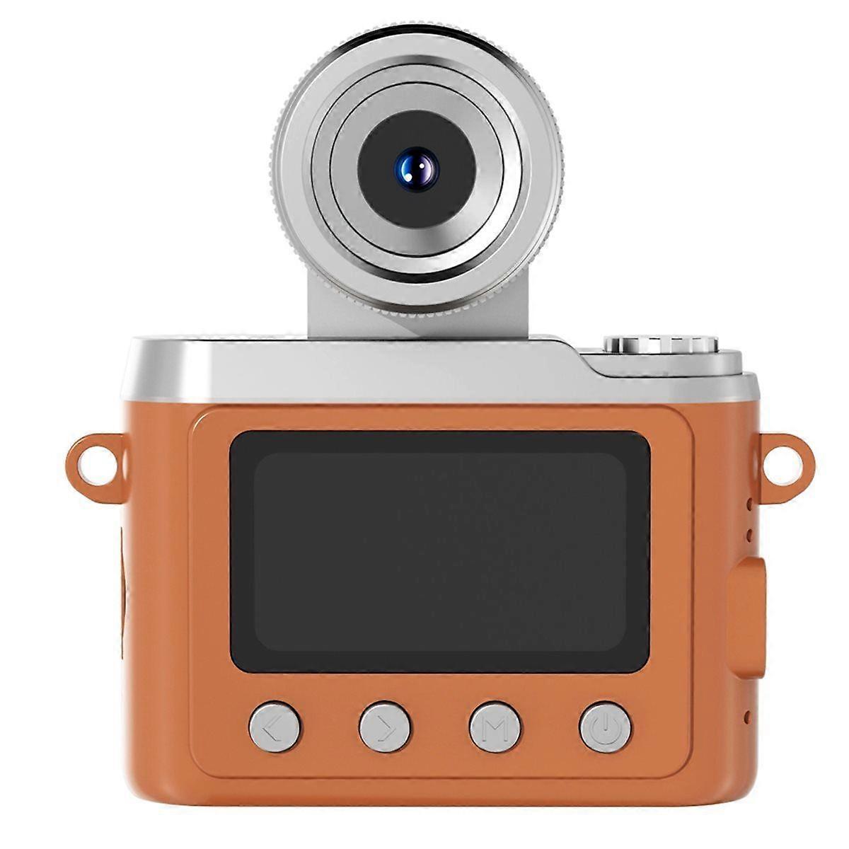 Y7000 Mini Keychain Camera with Screen 1080P HD Portable Retro Compact Video Recorder Camera with Fl