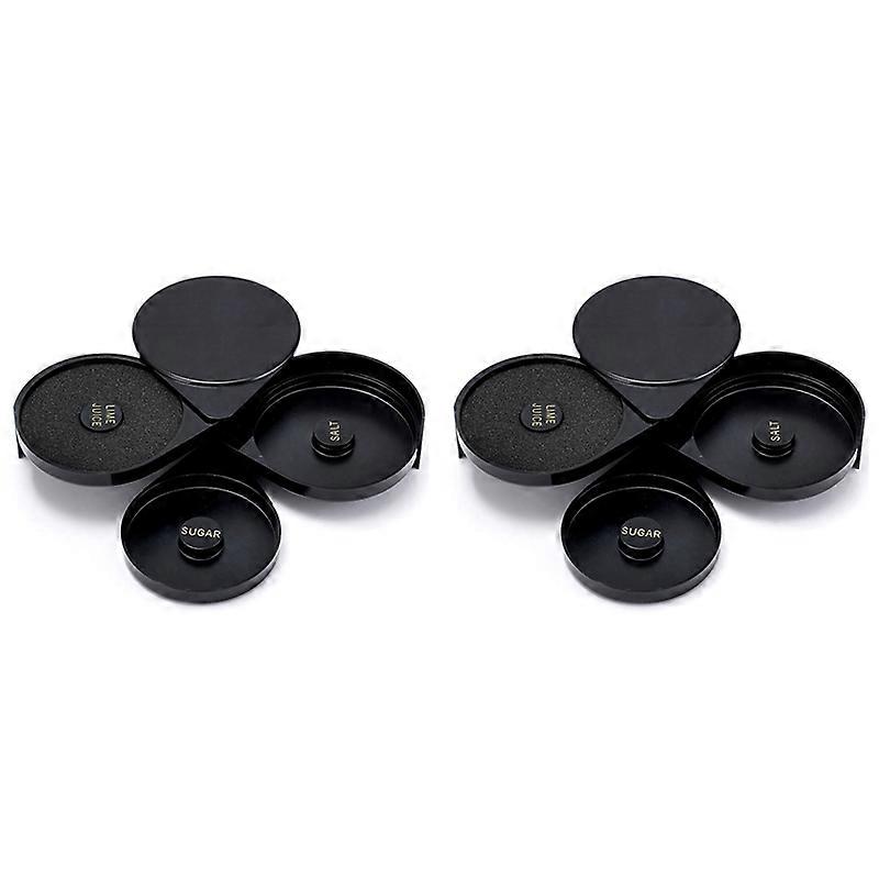 2X Bar Utensils Bartending Tools Three-Layer Salt-Side Box Sugar-Side Box Cocktail Box Bar Salt-Side Box