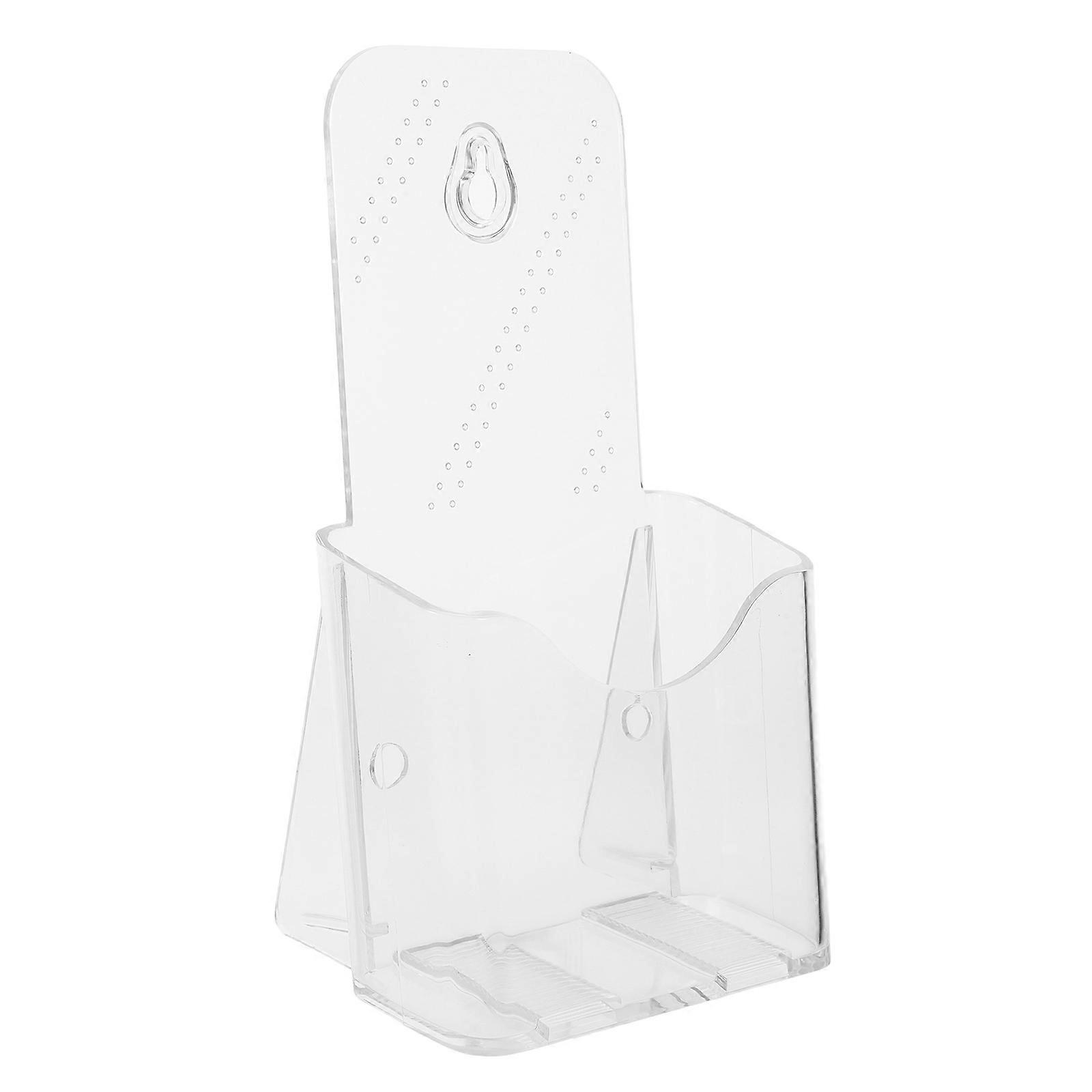 Acrylic 6Pcs Literature Display Rack For Desk Use Flyers And Magazines Conference And Office Environment Durable Material