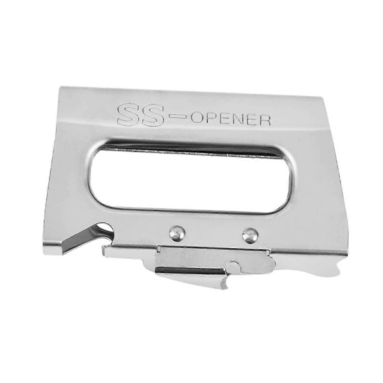 Stainless Steel Bottle Opener with Ergonomic Non Slip Handle, Multi Functional Can Opener for Camping and Travel