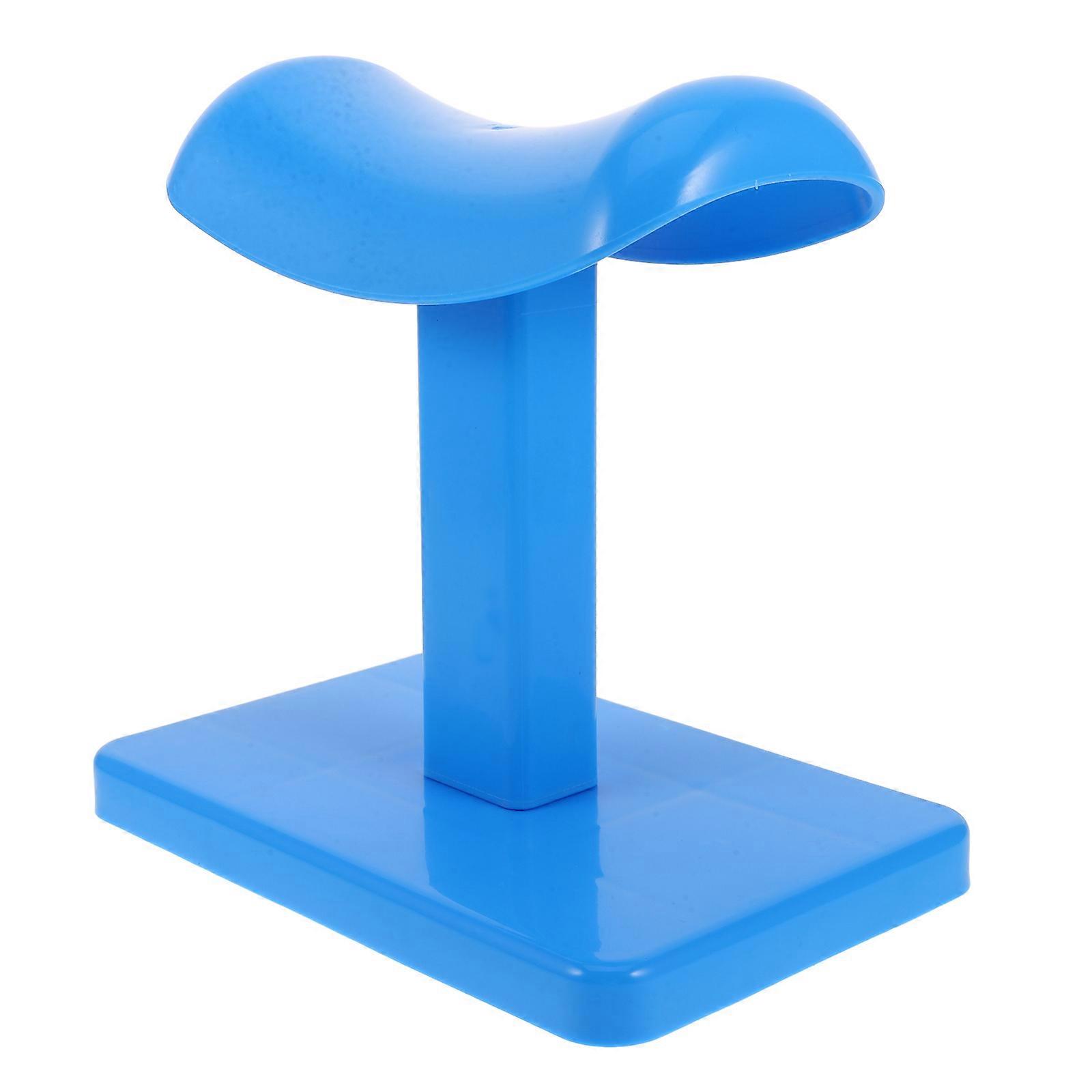 Blue Pedicure Manicure Footrest Stool for Salon Use with Stable Support