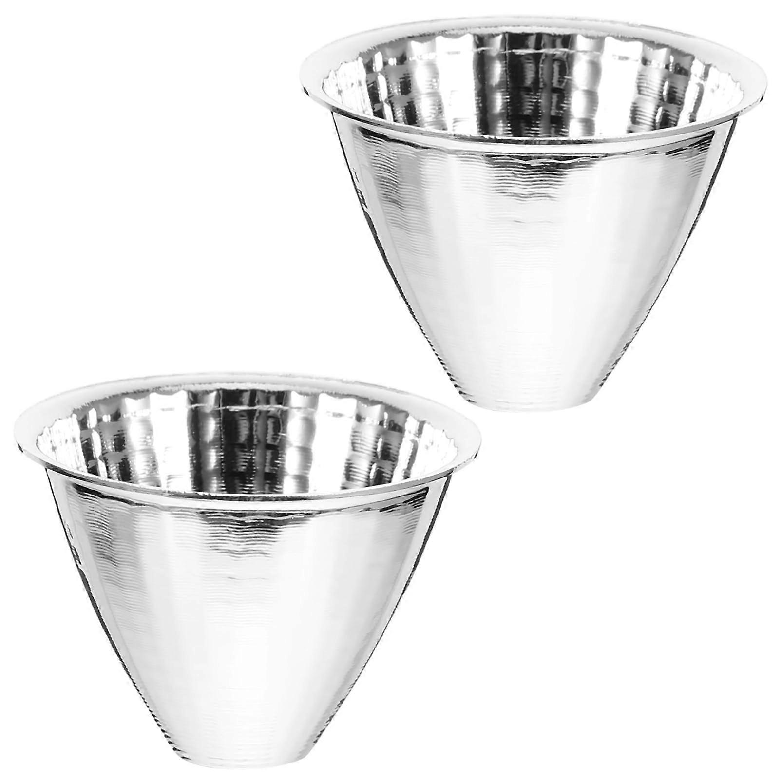 LED Flashlight Reflector Cup Replacement Aluminum Spotlight Reflector for Camping and Indoor Lighting