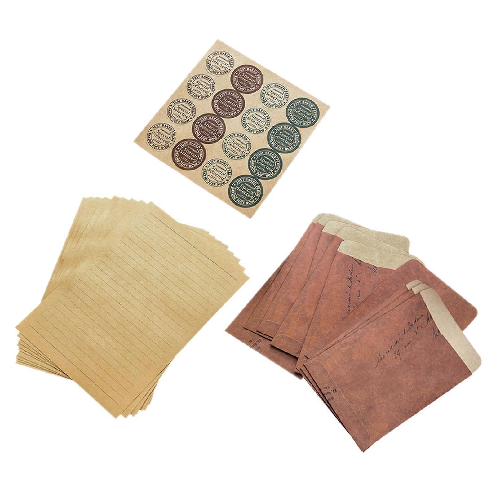 1 Ensemble De Papiers À Lettres Kit Enveloppe Et Papiers À Lettres Rétro Papier À Lettres Enveloppe Ensemble