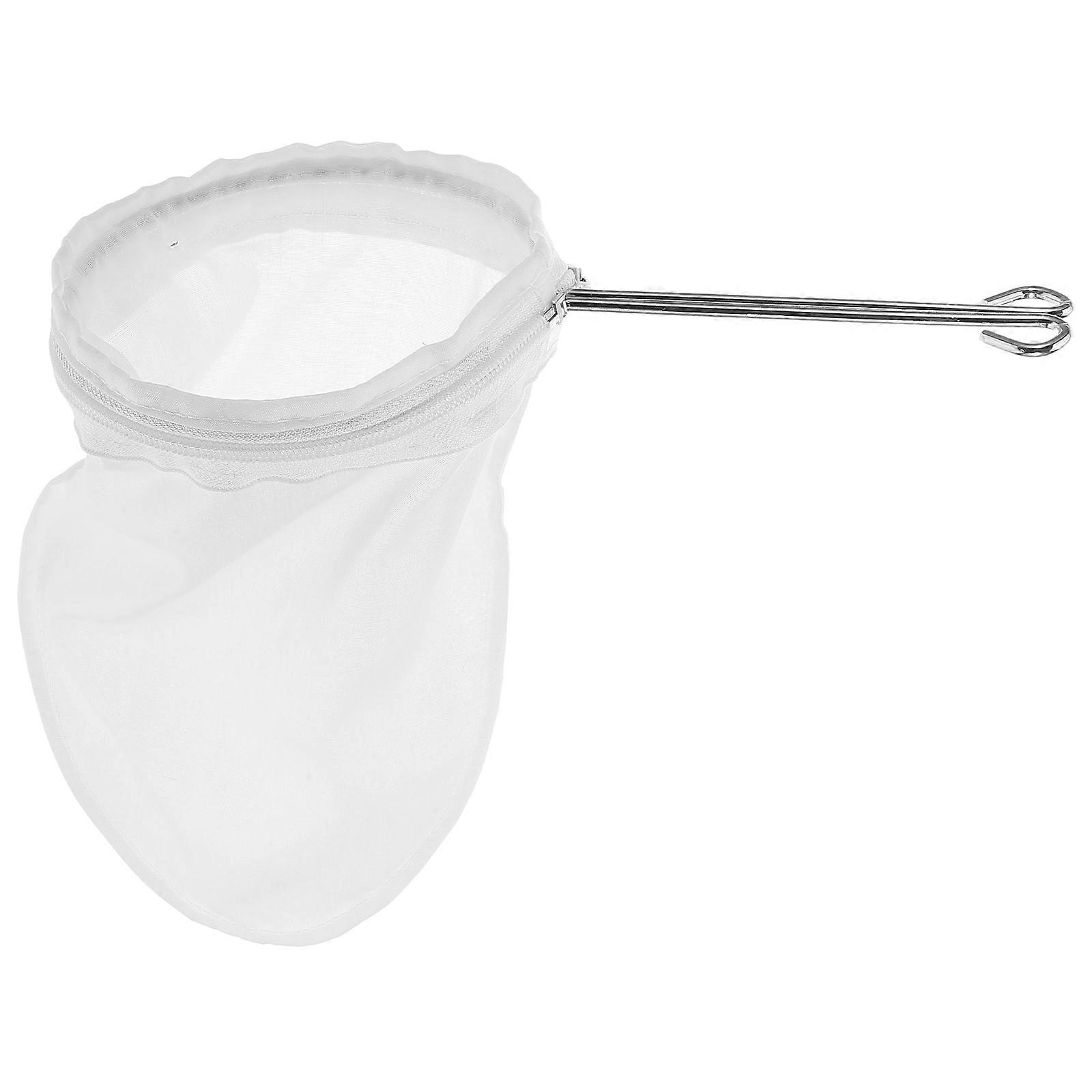 Fine Mesh Milk Tea Filter Bag with Stainless Steel Frame for Filter 1Set