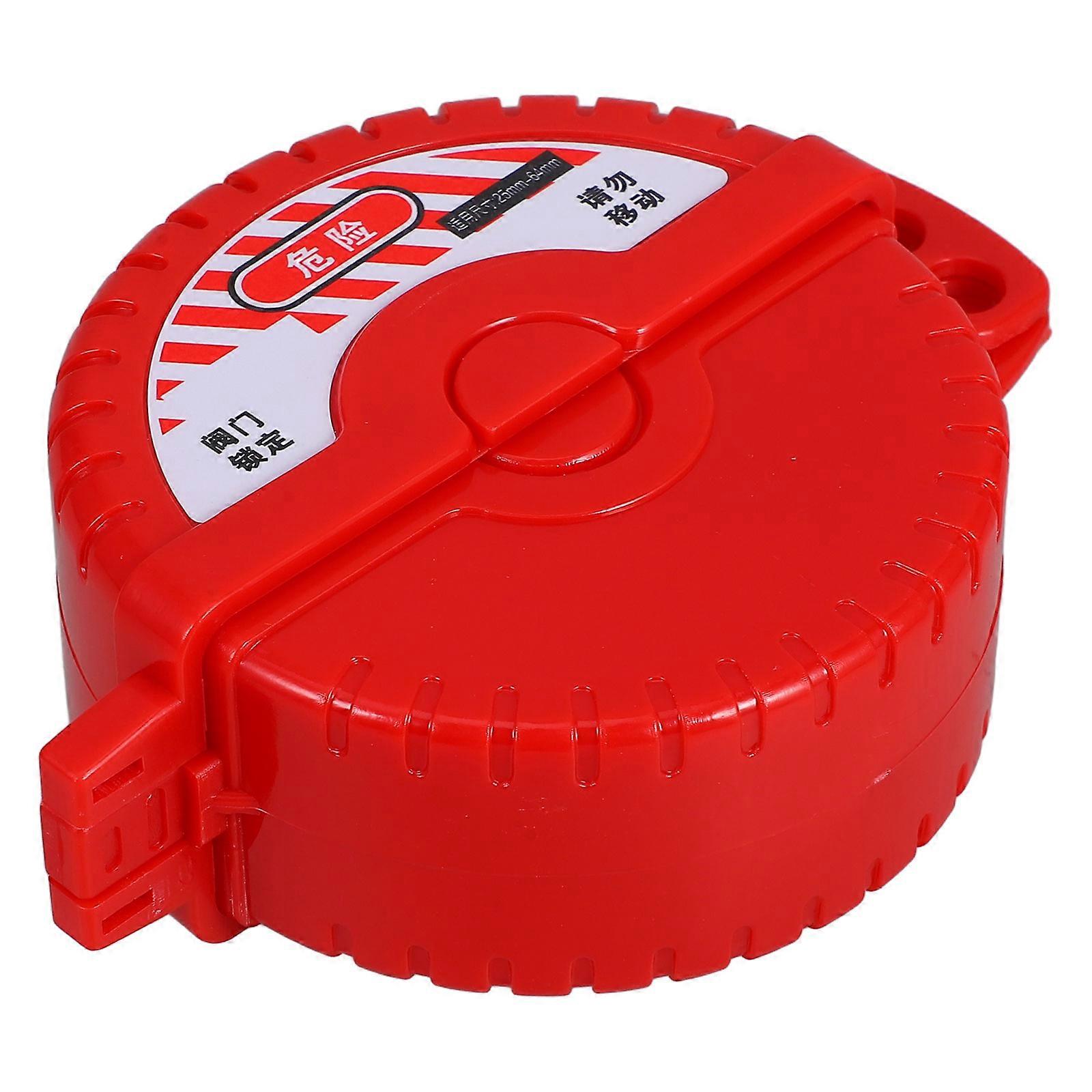 Gate Valve Lockout Solution for Valve with Red Plastic Lock Disc