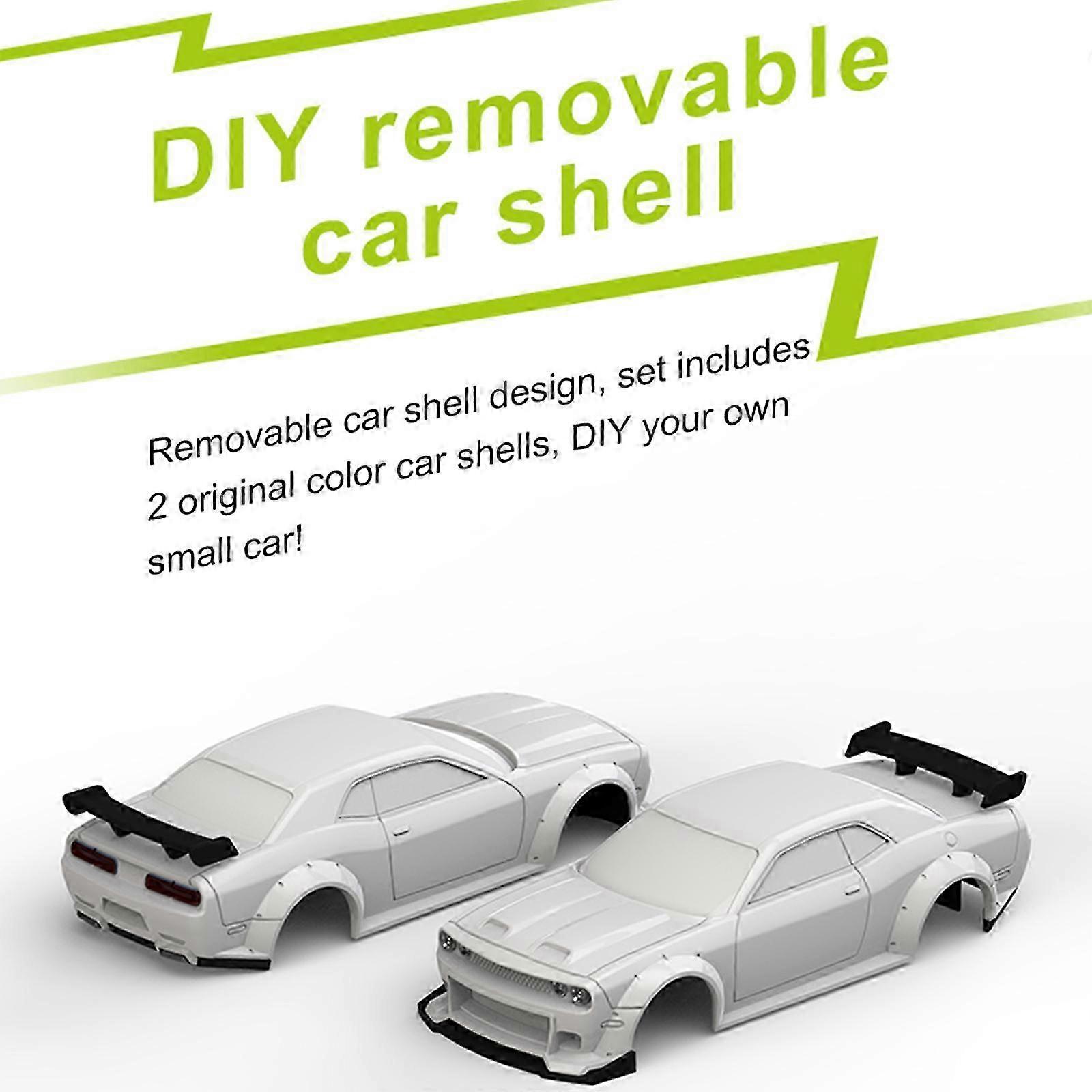 سيارة Turbo Racing 1:76 C65 Drift RC مع التحكم النسبي الكامل للدوران ، وراديو 2.4 جيجا هرتز ، وقذائف السيارة الإضافية جديد