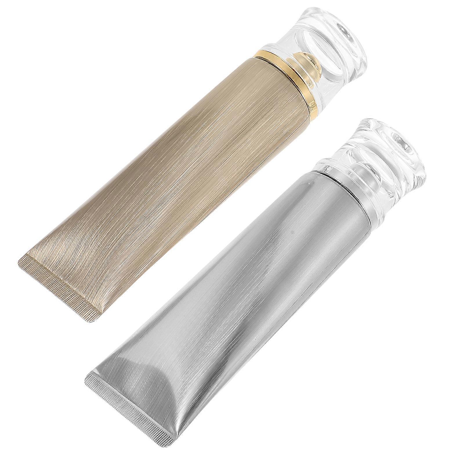 4 Assorted Color Refillable Plastic Soft Tubes with Ergonomic Caps Ideal for Home and Travel 100g