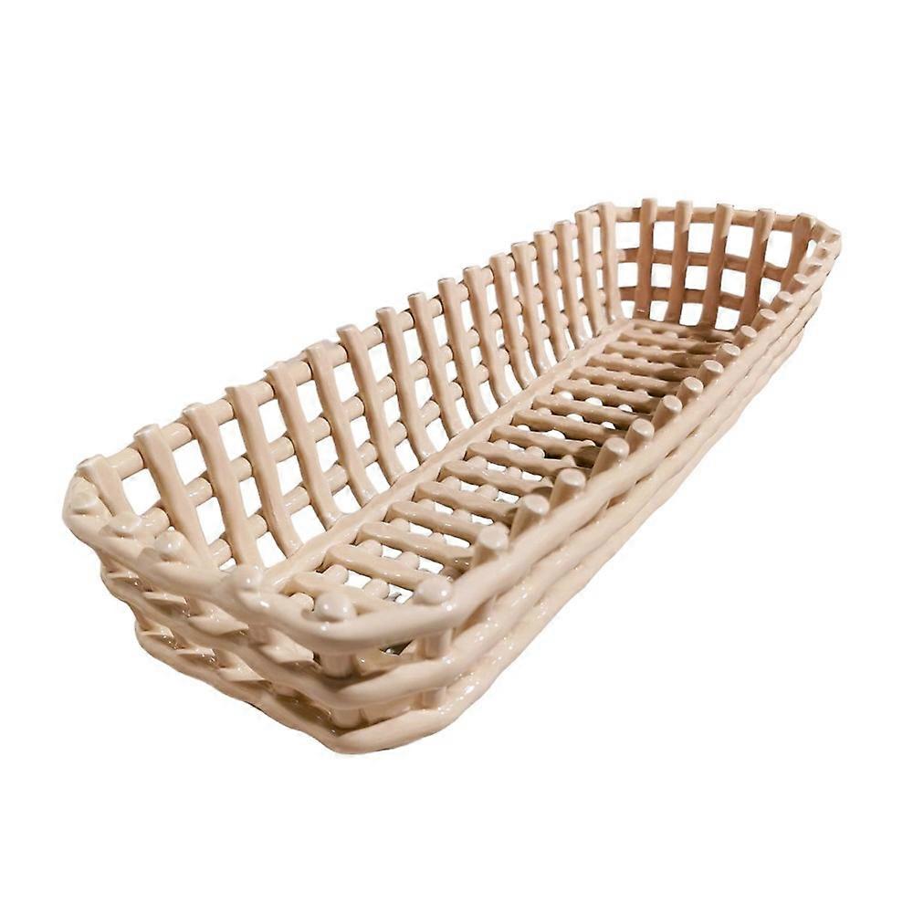  Rituali Domestici rectangular basket - 41 x 12 cm U30026091A87