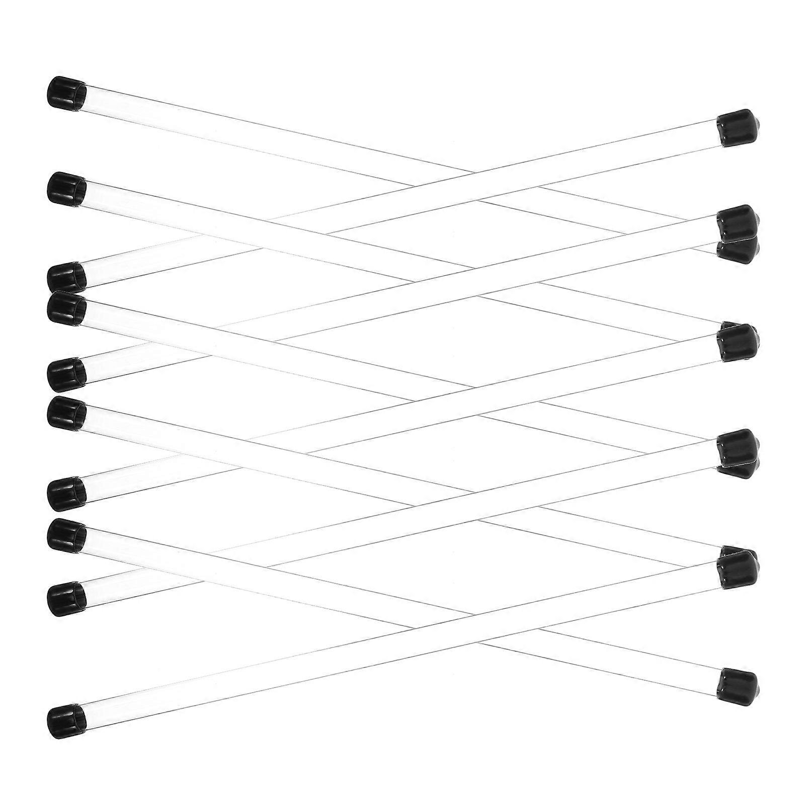 10Pcs Clear Plastic Experimental Round Tubes for Storage Sample Containers