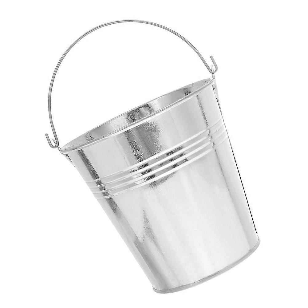 Fried Food Bucket Tinplate Tin Mini Bucket with Handle for Storage Use