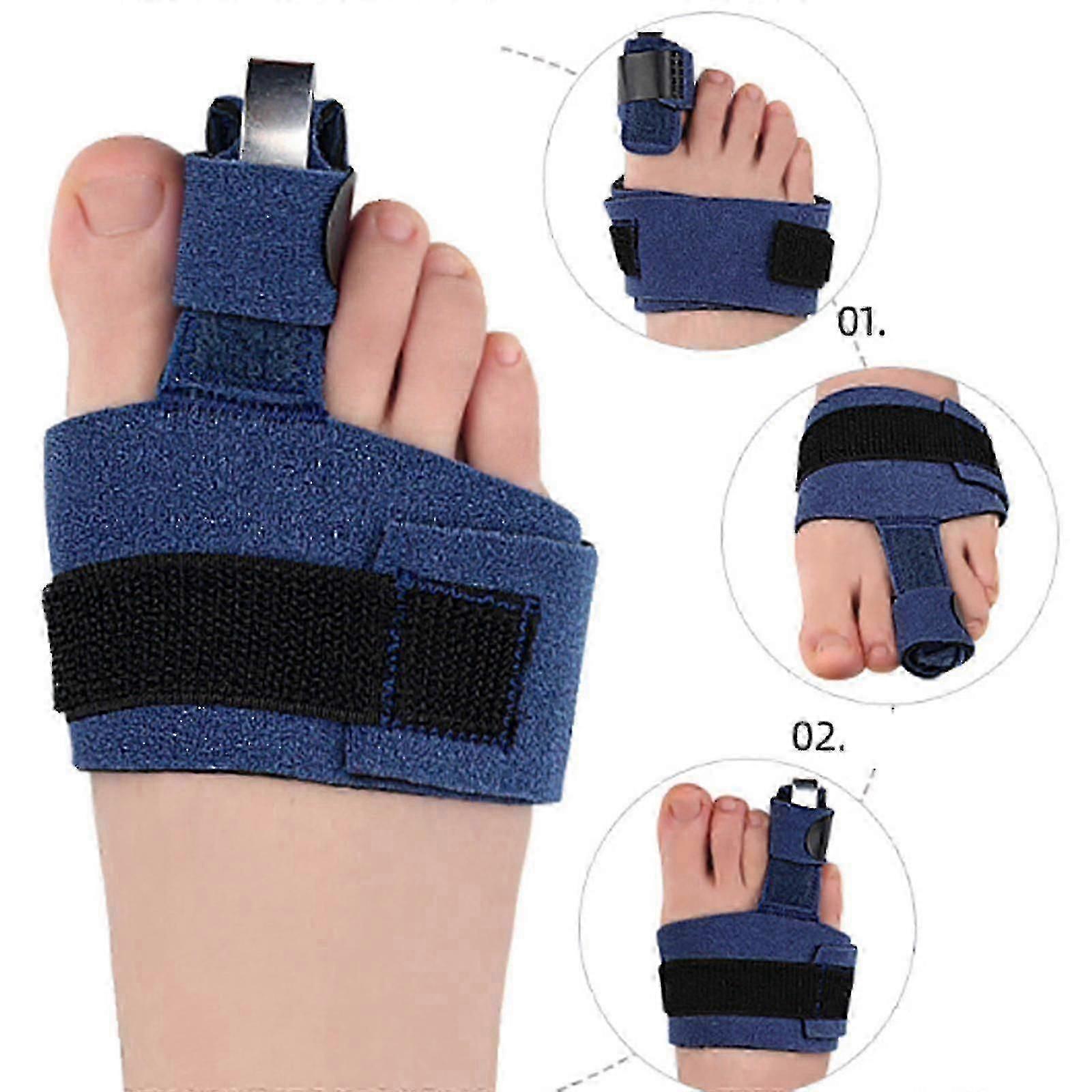 Toe Corrector Splint, Toe Straightener For Hammer Toe Corrector, Adjustable Orthopaedic Toe Protector Splint, Night Toe Brace Support Strap