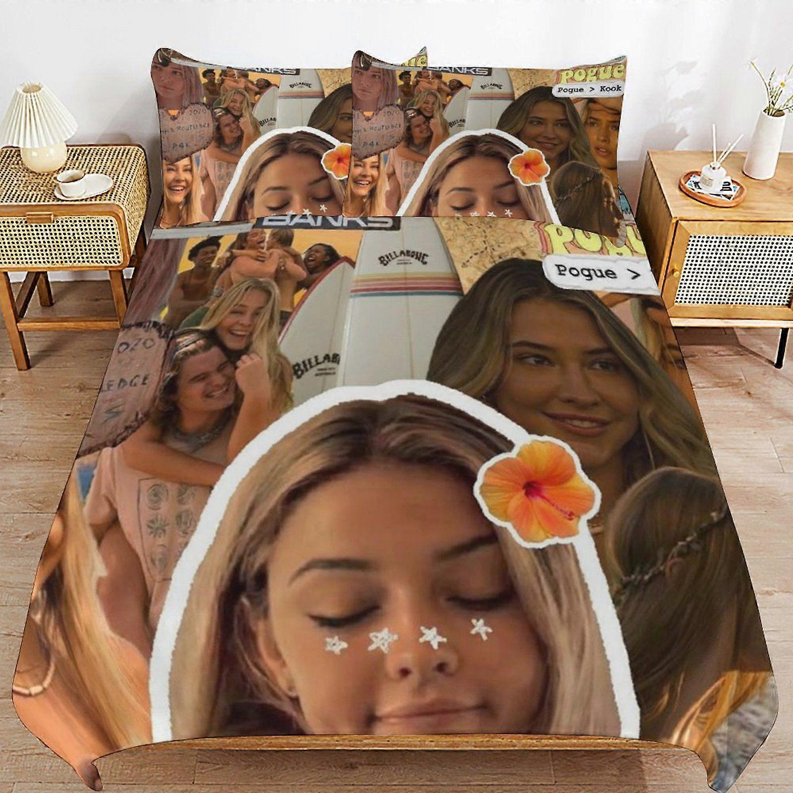 Outer banks Consistent Comfort Durable Thread Weave Soft Zipper Duvet Cover Sets Machine Wash Safe