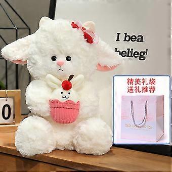 New plush sheep toy, cute little sheep doll, adorable Valentine's Day gift.