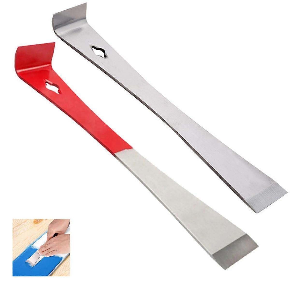 2 Pack Bee Hive Scraper Tool Stainless Steel DualEnded Pry Bar for Beekeeping and Woodworking