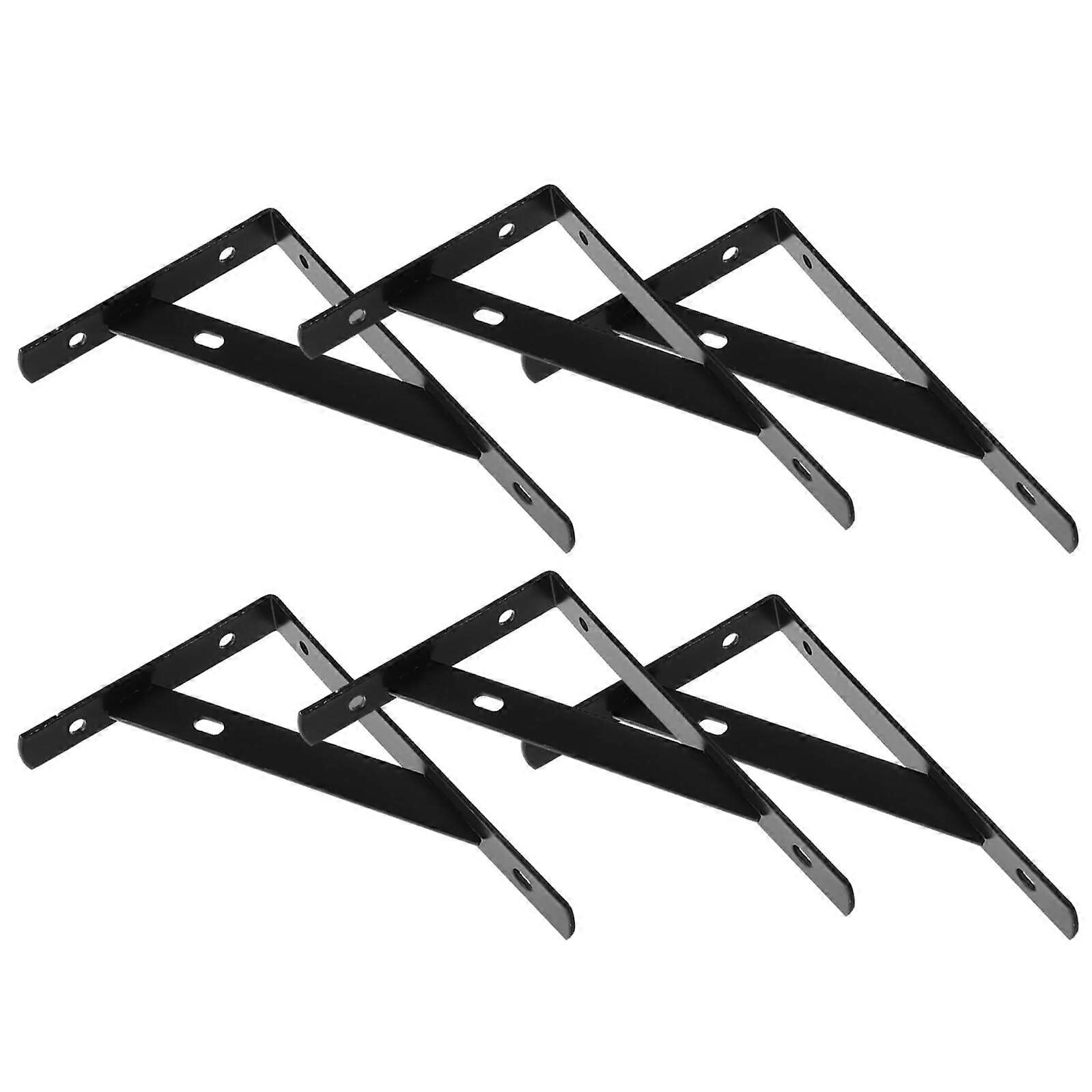 6pcs Heavy Duty Floating Shelf Brackets Rust Resistant Steel Wall Mount for Home Organization
