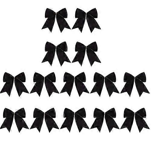 15 Pcs Rustic Velvet Bows Christmas Tree Decorations
