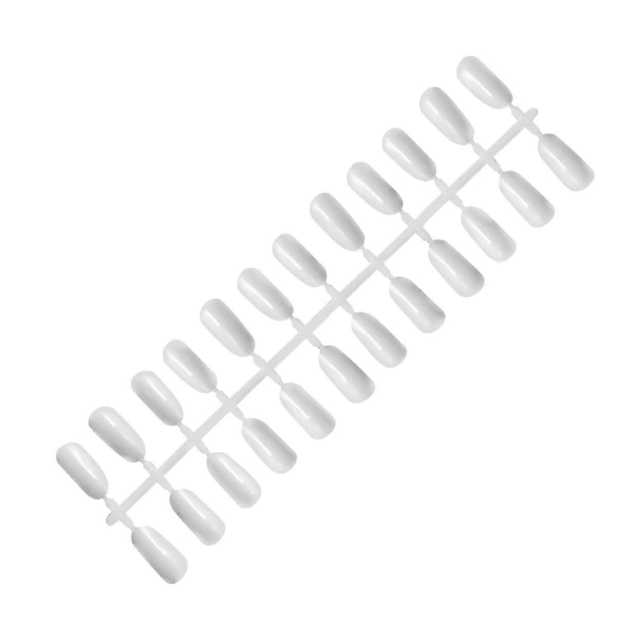 240pcs Tapered Square False Nail Tips Kit for Nail Art Display and Professional Practice