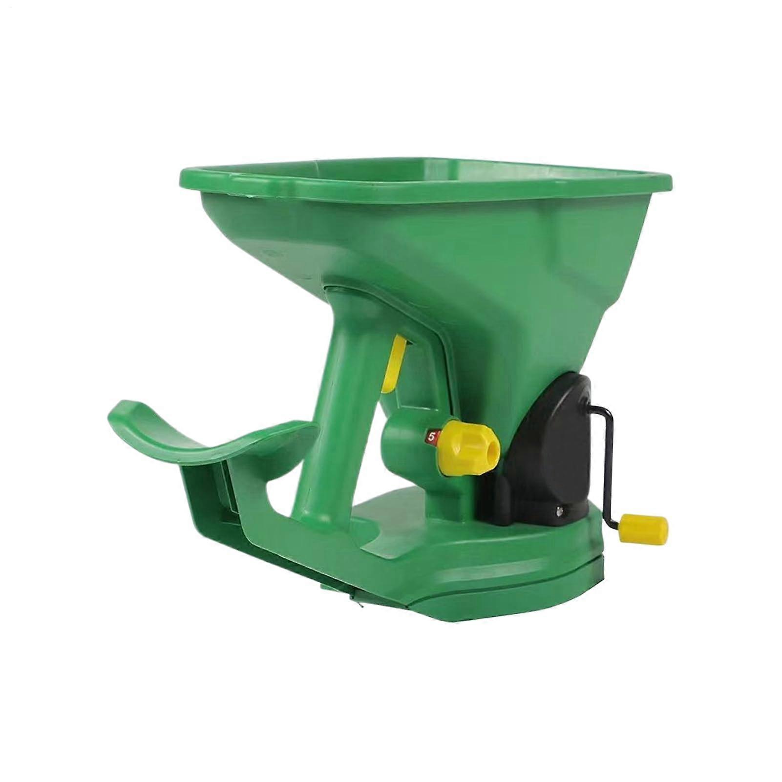 Handheld Seed Spreader with Adjustable Control, Ergonomic Garden Tool for Lawn and Fertilizer
