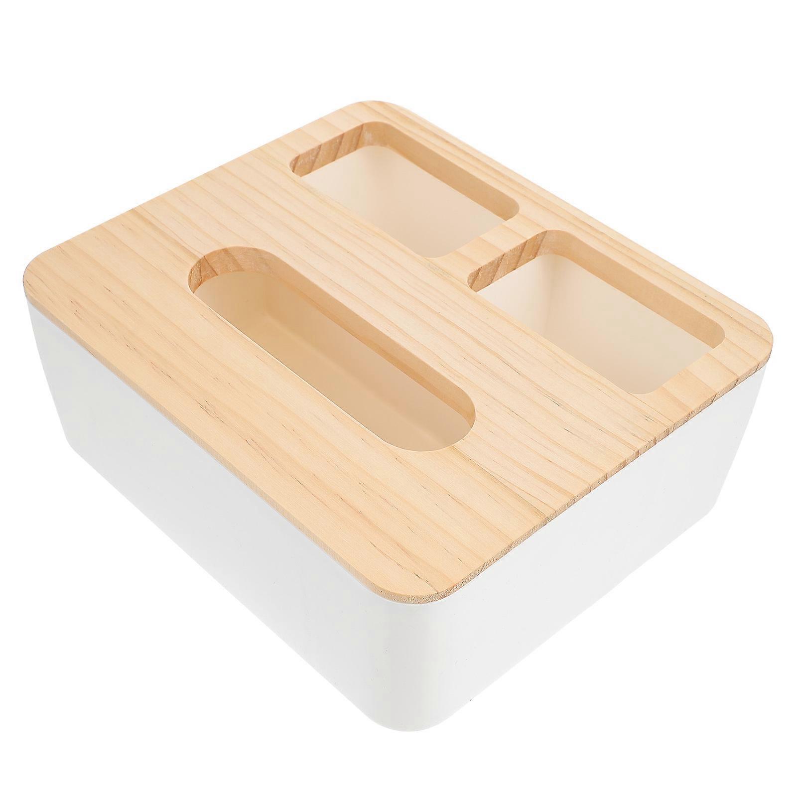 Multi-Function Storage Case Wooden Napkin Box for 1Pcs Purpose