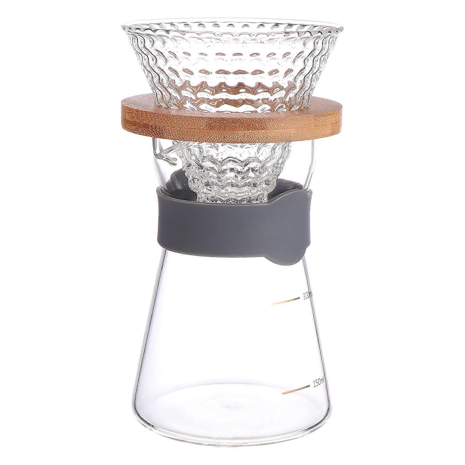 Coffee Pot Storage Container Coffee Making Beverage Storage Transparent Round Glass 2Pcs