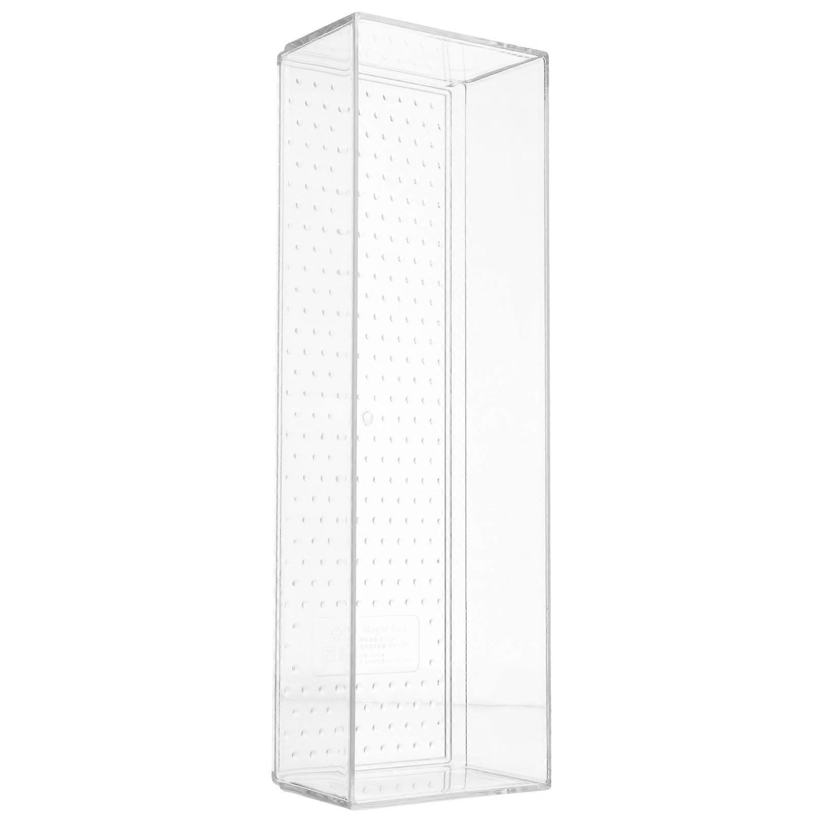 Plastic Divided Storage Containers Drawer Organizer Vanity Storage Room Organization Transparent Ps Material 1Pack